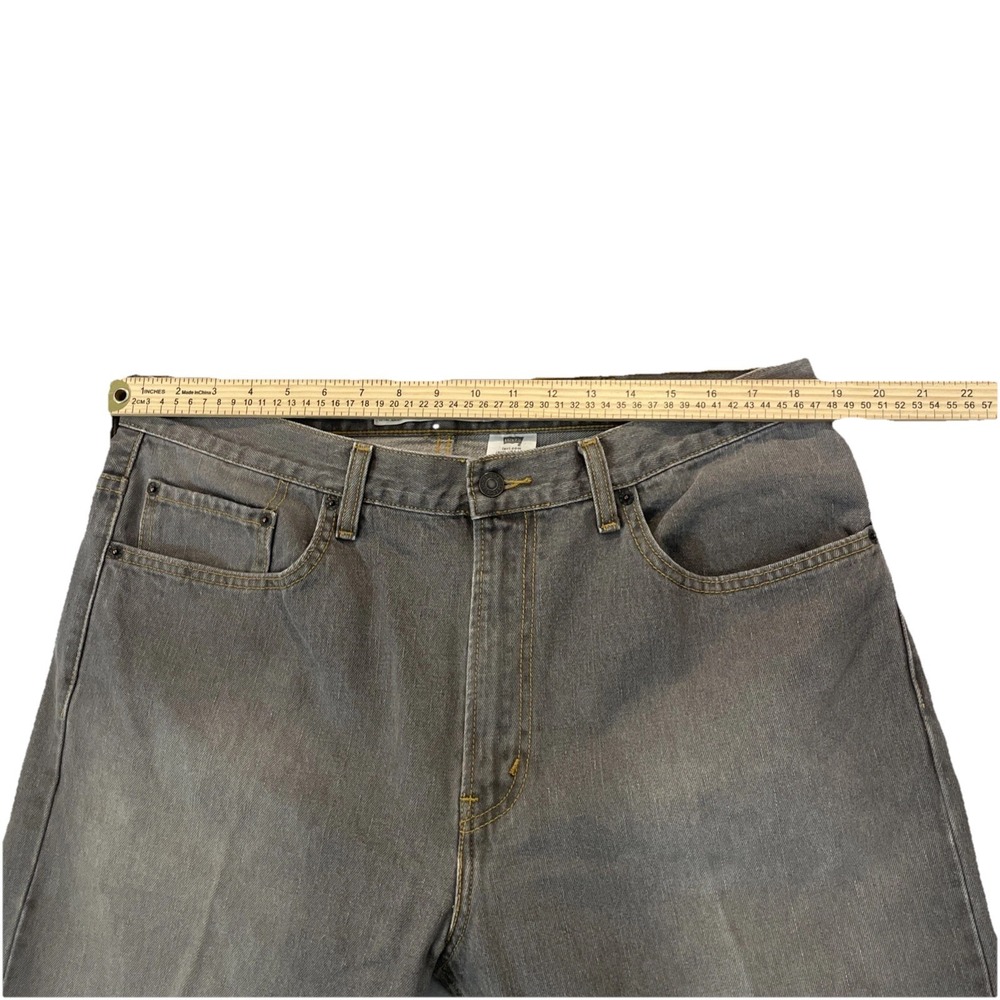 Levi's 505 Mens Denim Jeans GRAY 38x34 Regular Fit EXCELLENT & Fast Shipping - Picture 3 of 6